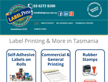 Tablet Screenshot of labelpress.com.au